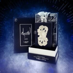 Lattafa Ansam Silver Exotic Eau de Parfum for Men - Black
